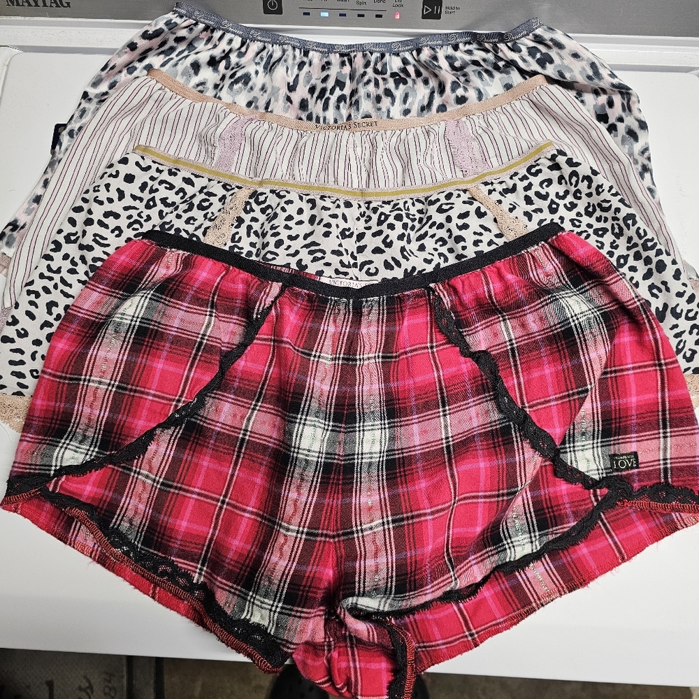 Retro Victoria Secrets Boxer Shorts EUC MED. all 4